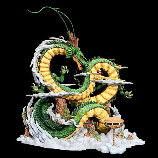 Anime Dragon Ball Z Shenron Figure with kid goku Figurine 22CM PVC Action figures Shenlong DBZ Collectible Model Statue Toys